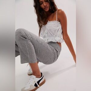 NWOT! FP Free People In My Feeling Slim Crop Pants Sz Large